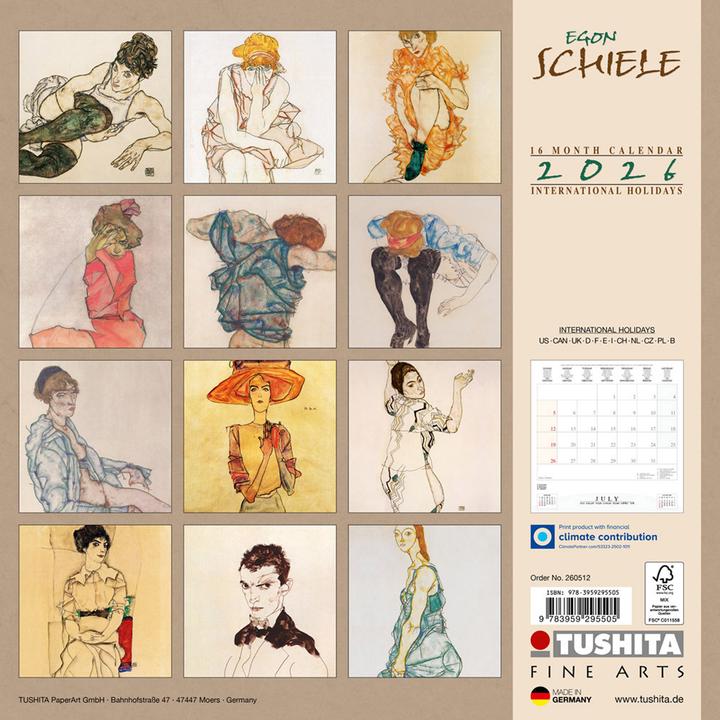 Produktbild Egon Schiele Drawings 2026