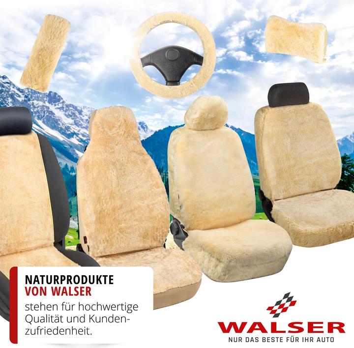 Immagine prodotto Walser Coprisedile auto Maya in pelle d'agnello, coprisedile auto monoposto, coprisedile in pelle