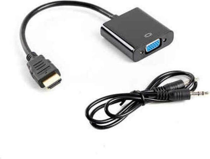 Lanberg AD-0017-BK Videokabel-Adapter HDMI-A VGA (VGA, HDMI, 20 cm)