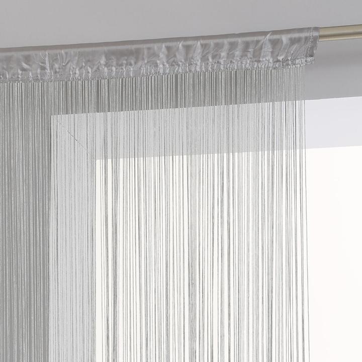Actual product image Atmosphera CURTAIN GREY THREAD 90X200 D (90 x 200 cm)