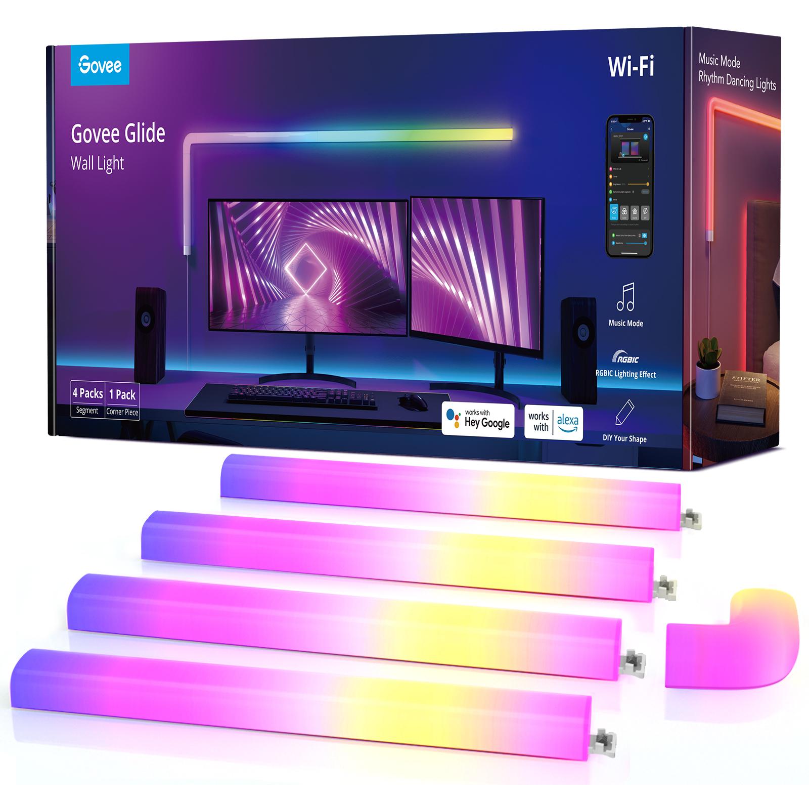 Govee, Applique + Plafoniera, Lampada da parete Glide (420 lm)