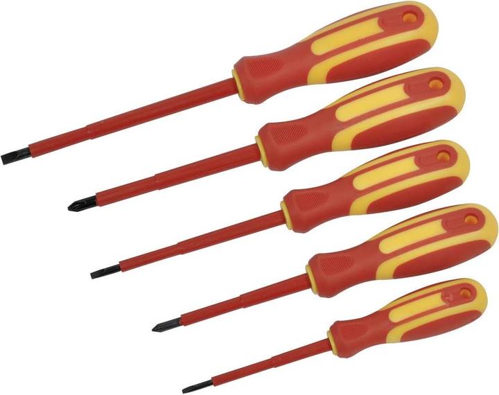 Produktbild Avit VDE Schraubendreher-Set 5teili (Schlitzschrauben, Pozidriv-Kreuzschlitz (PZ))