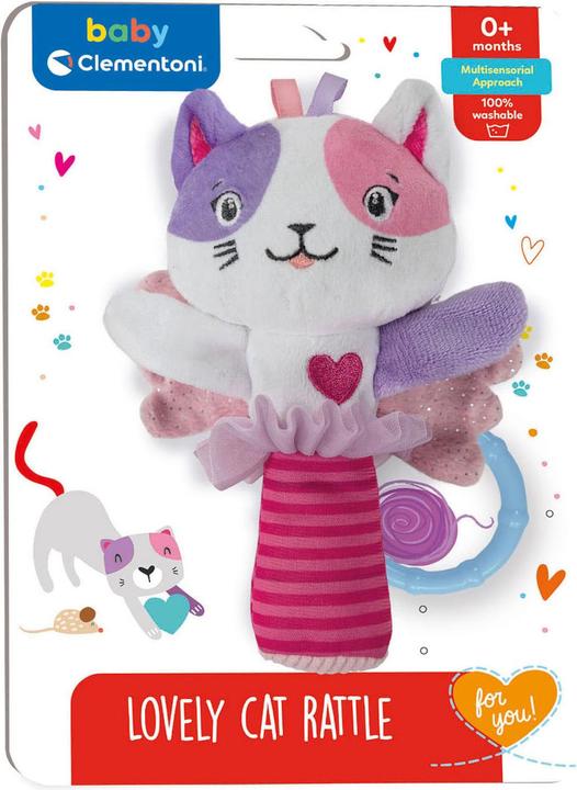 Image du produit Clementoni Bébé - hochet en peluche chat