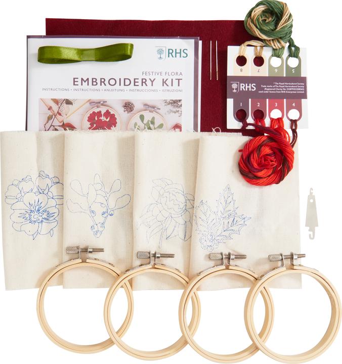 Actual product image VBS RHS Embroidery Kit