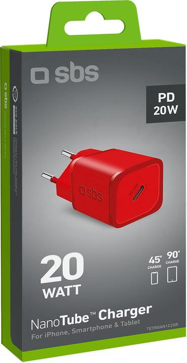 Image du produit SBS Chargeur ultra-rapide 20 W GaN Power Delivery (20 W)