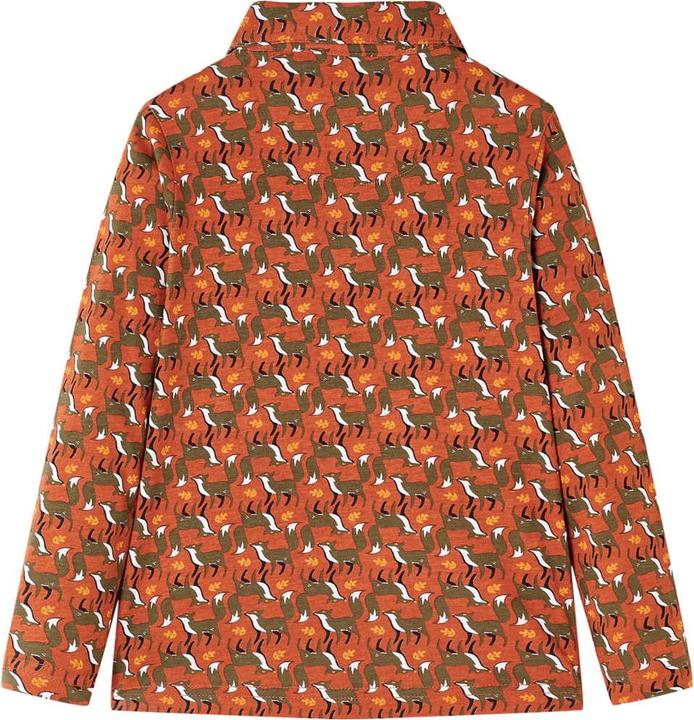 Immagine prodotto VidaXL Camicia da bambino marrone ruggine 116,Materiale: 100 % cotone,Colore (116)