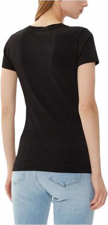 Produktbild Guess Damen T-Shirt Vn Python Triangl Schwarz (M)