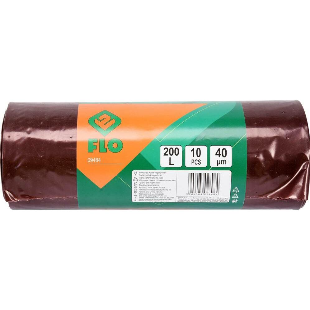 Thumbnail - Toya Perforierte Beutel 200L für Laub und leichten Gartenabfall 10 Stk. (09484), Abfallsack, Braun