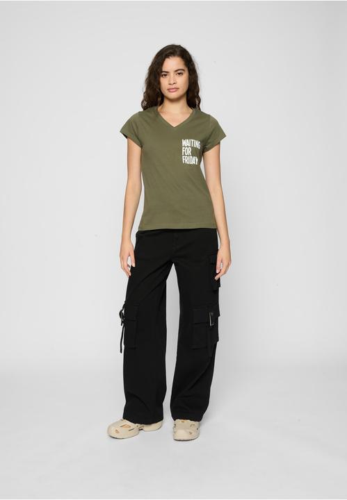 Actual product image Mister Tee Ladies Waiting For Friday Box Tee - 22285 (S)