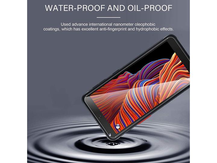 Actual product image Screenguard Samsung Galaxy XCover 5 bulletproof glass protective film Case Friendly Design (1 pcs., Samsung Galaxy Xcover 5)