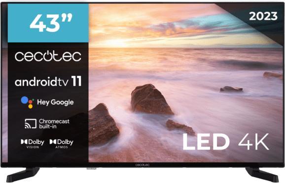 Produktbild Cecotec TV 43" LED 4K UHD FRAMELESS ANDROIDTV 11 ALU20043 (43", LED, 4K)