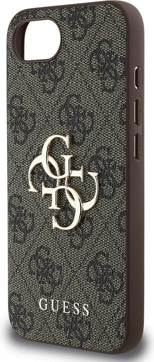 Produktbild Guess PU 4G Metal Logo Case für Apple iPhone SE (2024) - brown (Apple iPhone 16e, Apple iPhone 17e, Apple iPhone 4)