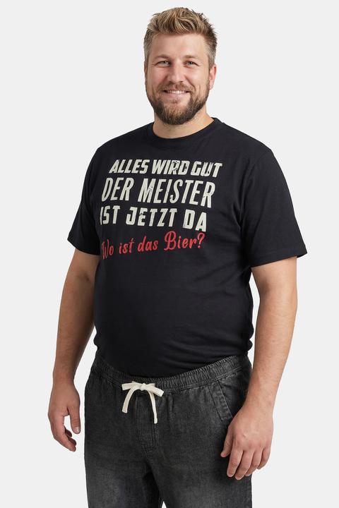 Produktbild Men+ T-Shirt, Halbarm, Brustprint (L)