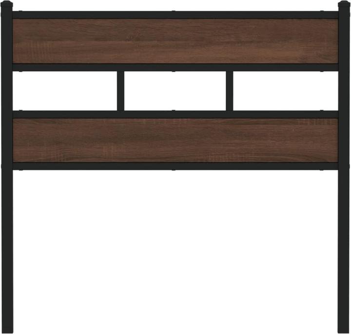 Actual product image vidaXL Headboard Bed headboard Brown oak-look steel Wood-based material