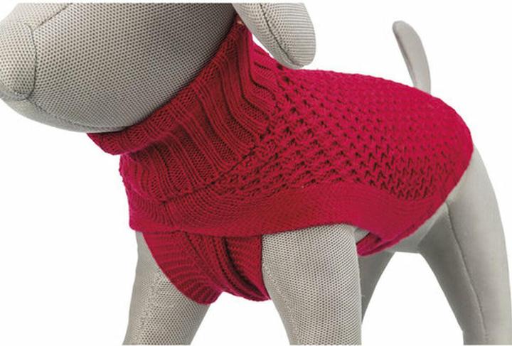 Actual product image Trixie Norwood pullover, XXS: 18 cm, red (XXS, Dog jumper)