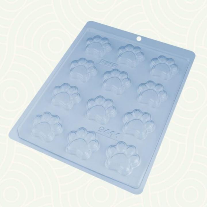 Produktbild FunCakes Plastik Schokoladenform Pfotenabdrücke