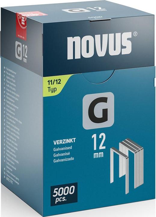 Actual product image Novus Flat wire staples G 11 12mm 5000 pcs.