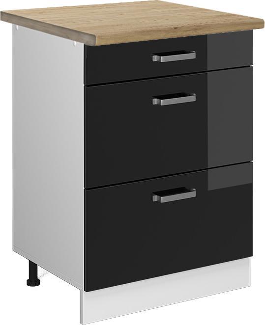 Black, Black high gloss, White