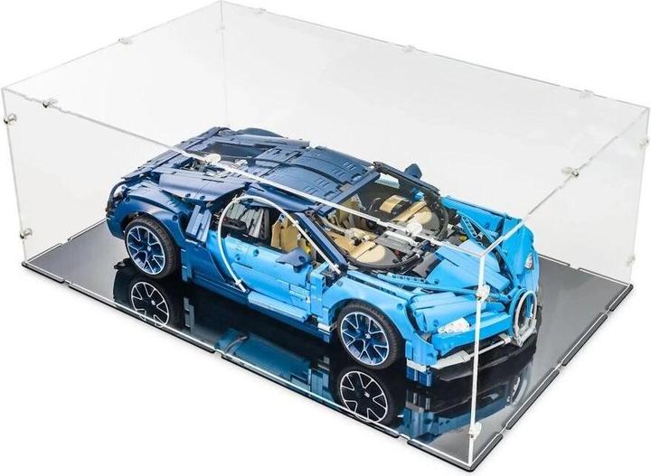 Immagine prodotto iDisplayit Display acrilico XL per LEGO® 42083 Bugatti Chiron (con base nera)