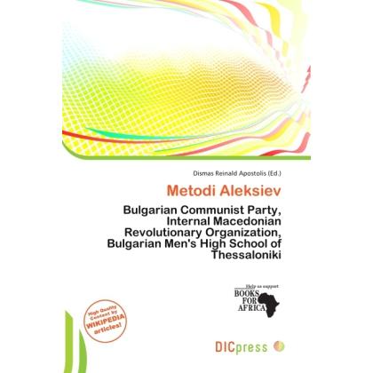Metodi Aleksiev, Fachbücher von Dismas Reinald Apostolis