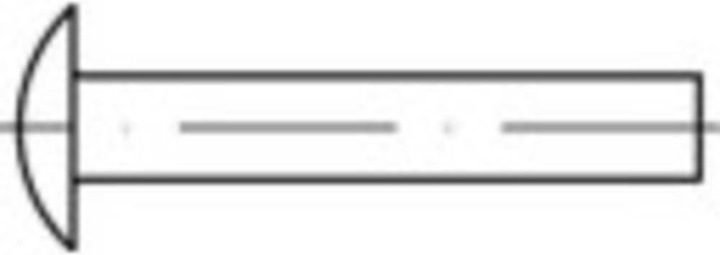 Immagine prodotto Toolcraft Rivetti tondi piatti (Ø x L) 3 mm x L