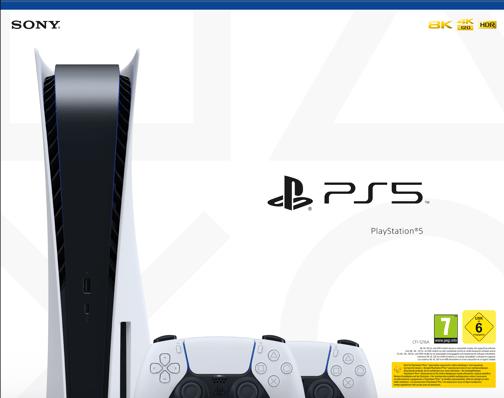Image du produit Sony PlayStation 5 avec une deuxième manette sans fil DualSense