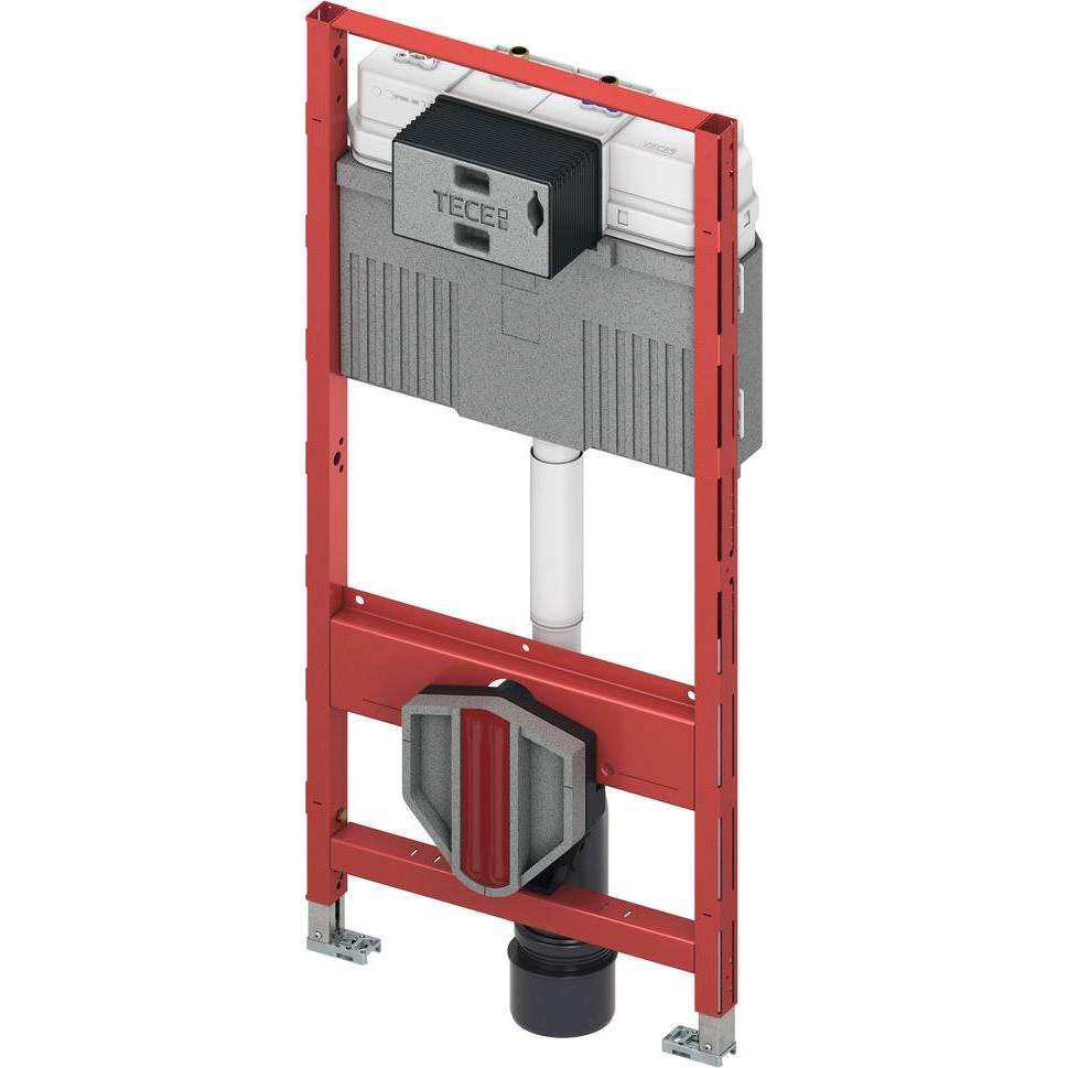 TECE, Spülkasten, TECEprofil WC-Modul, mit Uni-Spülkästen, integrierte Hygienespülfunktion, Warm- und Kaltwasser, B