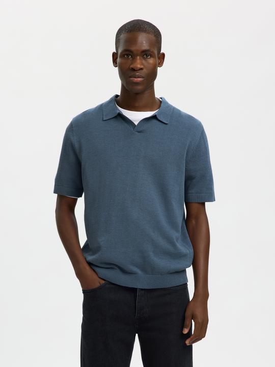 Produktbild Selected Slhmattis Ss Linen Blend Open Polo Noos (S)