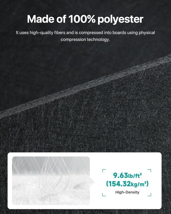 Produktbild Soundsbay Selbstklebende Akustikplatten Schallschutz-Set (12 Stück) (12 Stk.)