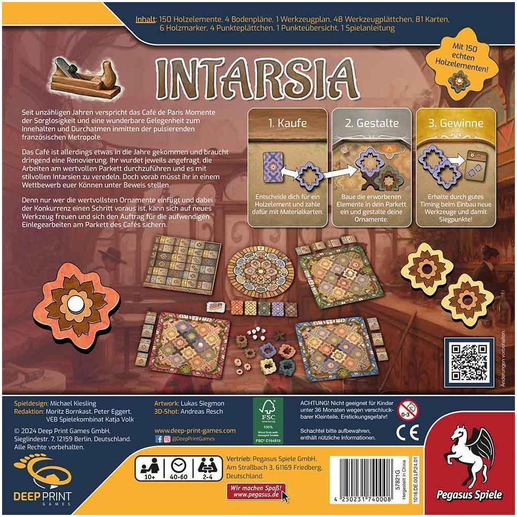 Thumbnail - Pegasus 57821G - Intarsia (Deep Print Games) (DE) (Deutsch)