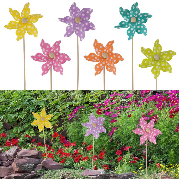 Produktbild Casativo Gartenstecker Drehblume in bunten Farben