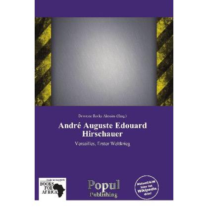 Thumbnail - André Auguste Edouard Hirschauer, Fachbücher