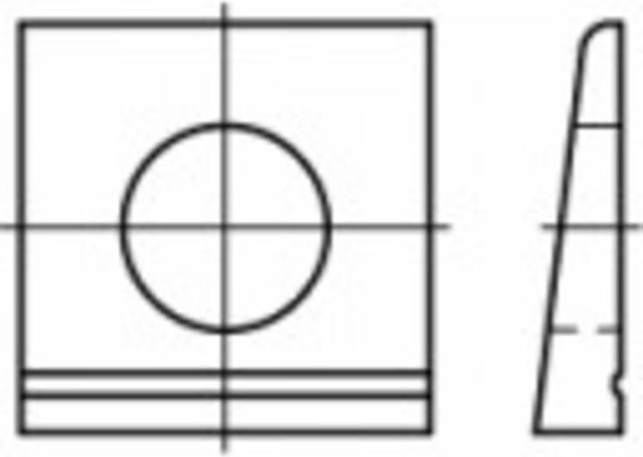 Image du produit Toolcraft Rondelles plates DIN 435 acier 100