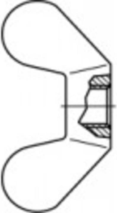 Toolcraft Dadi ad alette M5 DIN 315 Tempe (M5)