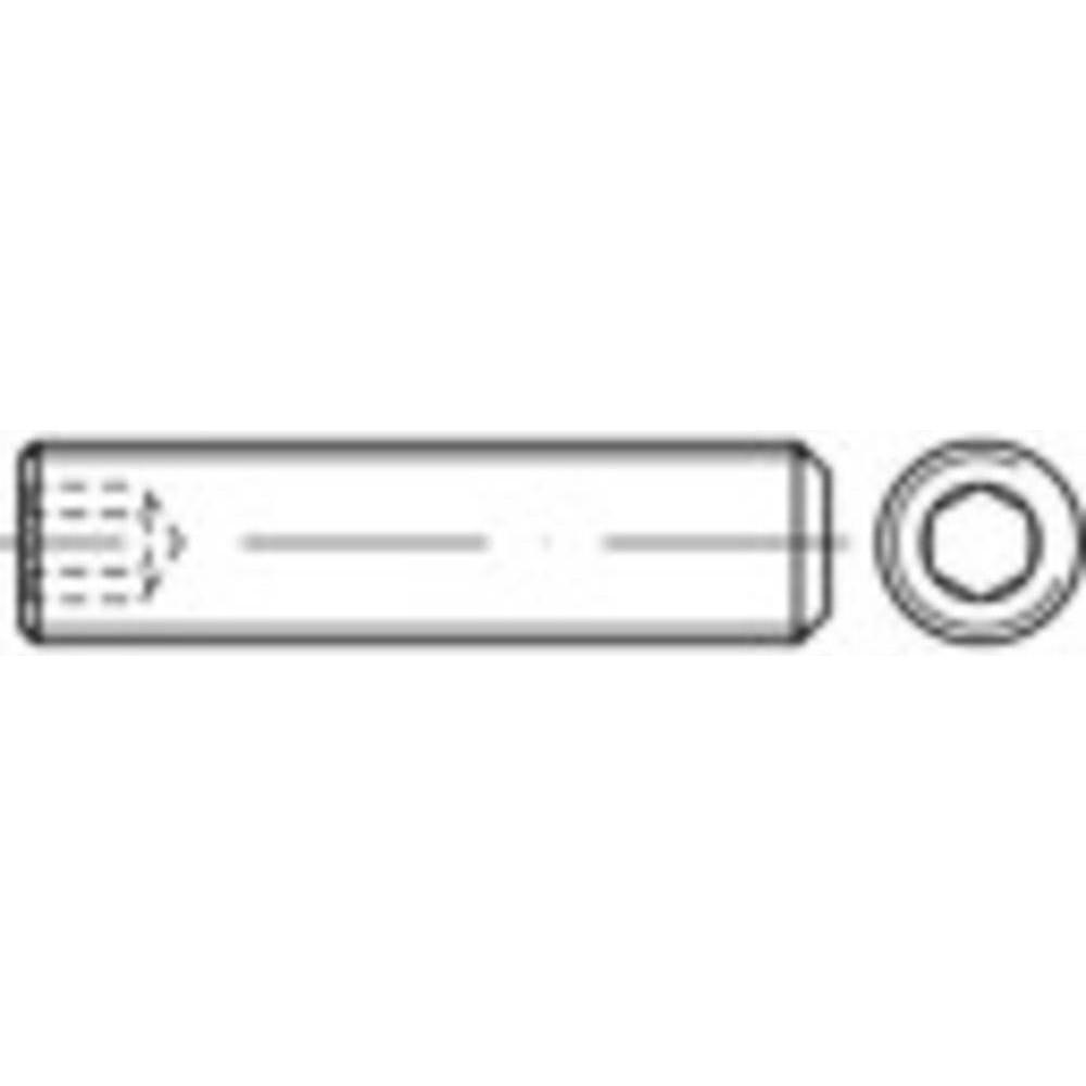 Toolcraft, Schrauben, Gewindestift M4 8 mm Edelstahl (50 Schrauben pro Stück)