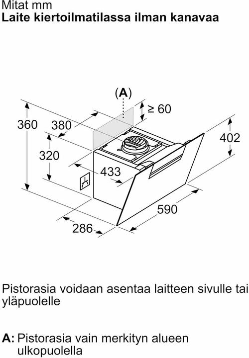 Image du produit Bosch Hausgeräte Hotte d'aspiration BOSC (Hotte murale)