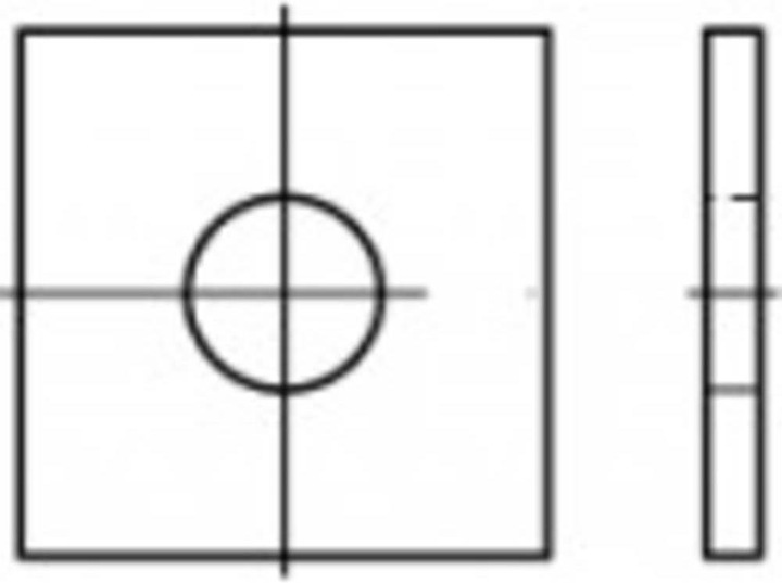 Immagine prodotto Toolcraft Rondelle quadrate Diametro interno