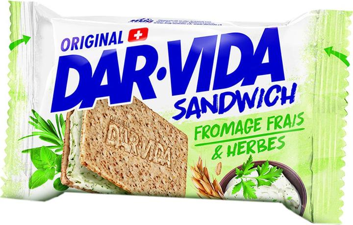 Produktbild Dar-Vida Sandwich Frischkäse & Kräuter (65 g)