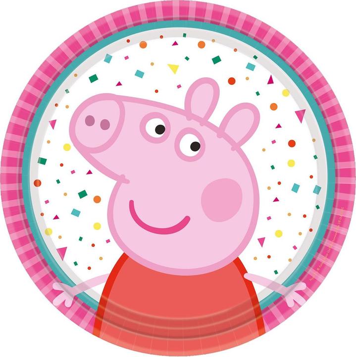 Produktbild Amscan Dessertteller Peppa Pig Geburtstag (8 x)