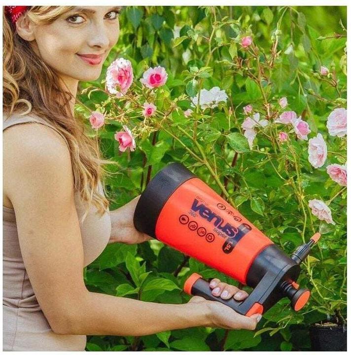 Image du produit Kwazar 34702 Pulvérisateur à pression Venus Super 360 degrés pour le jardin, orange, 2,0 L (2 l)