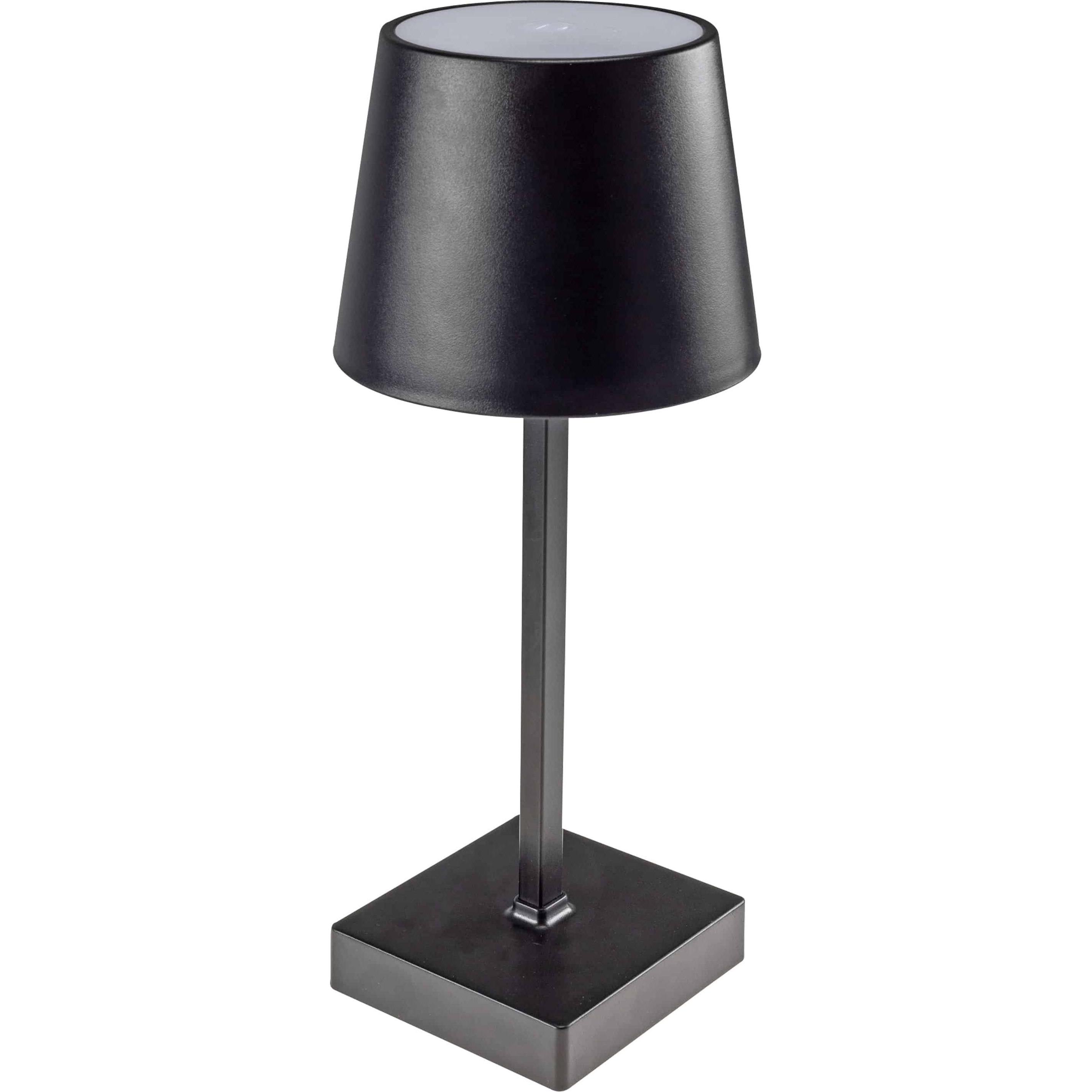 Chilitec, Tischlampe, LED Tischleuchte, dimmbar, batteriebetrieben, schwarz