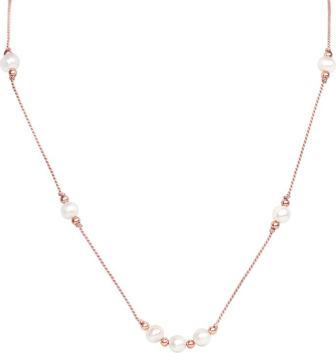 Image du produit Agato Beau collier à breloques avec perles HE02K3RG-LP
