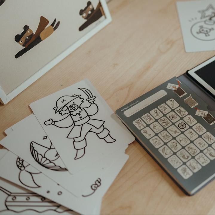 Actual product image Kidywolf Nachfüllpack Wilde Tiere und Piraten zu Designtafel