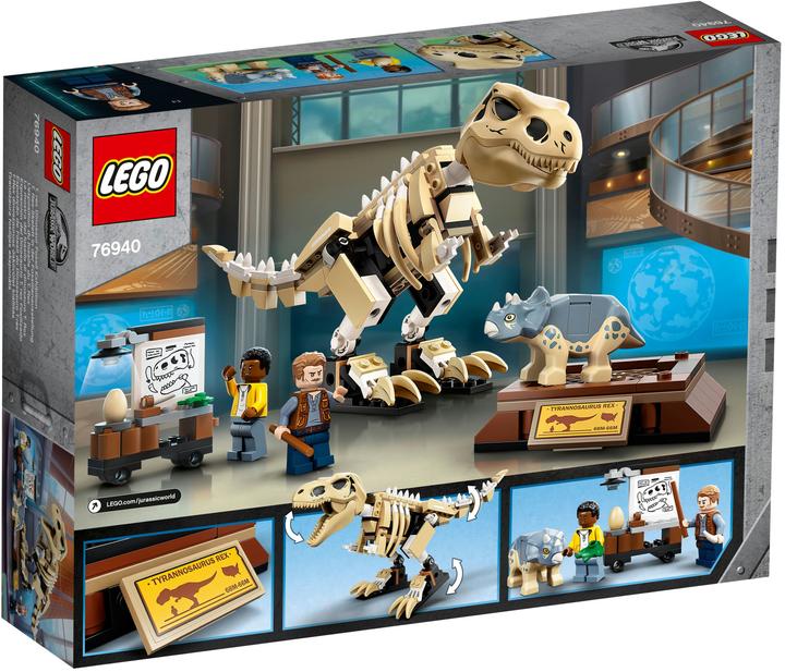 Productafbeelding LEGO T. Rex skelet in de fossielen tentoonstelling (76940, LEGO Jurassic World)