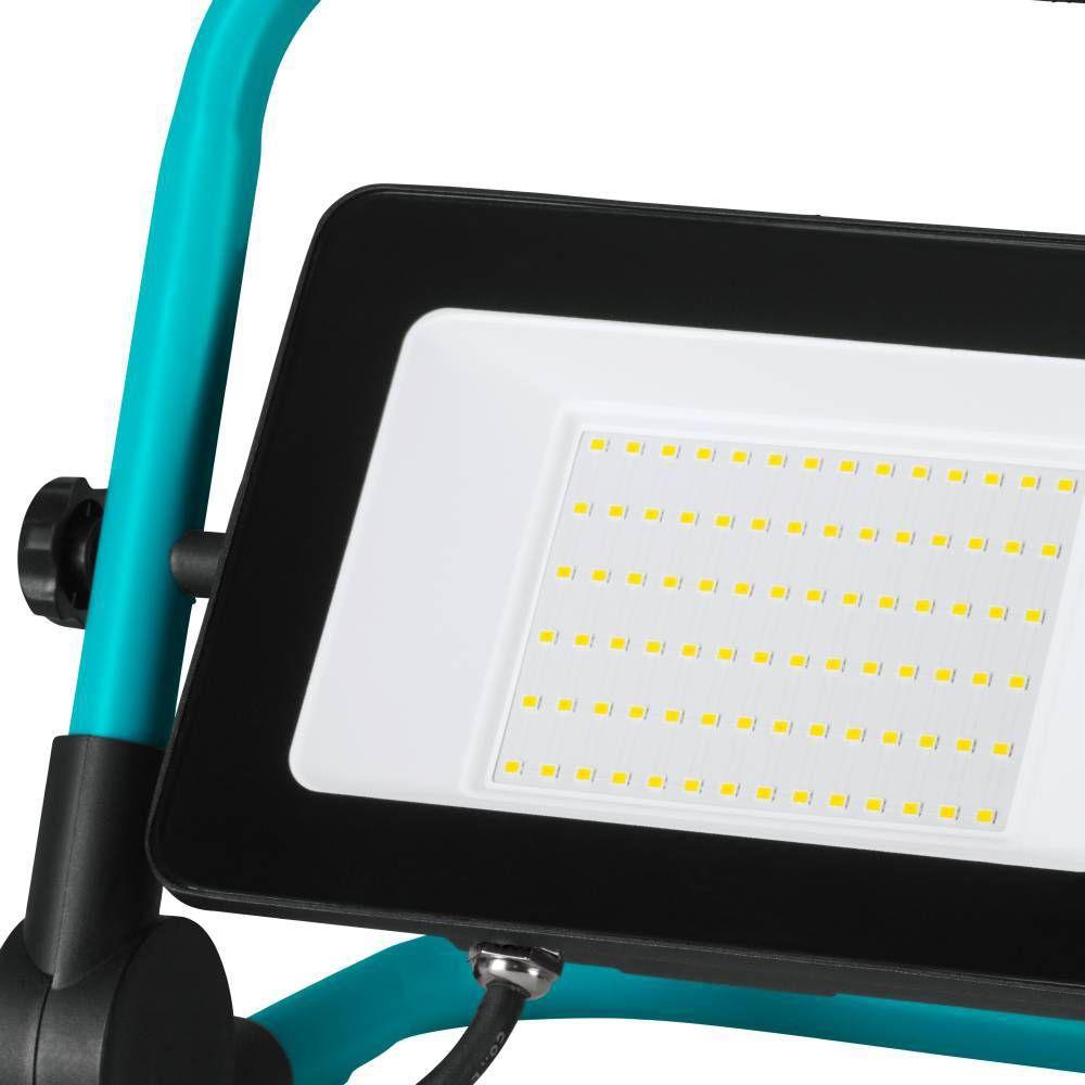 Thumbnail - EGLO, Arbeitsleuchte, 900531 AVELAR LED Stehleuchte 52W 250x185mm Schwarz Türkis Weiss Neutralweiss IP65