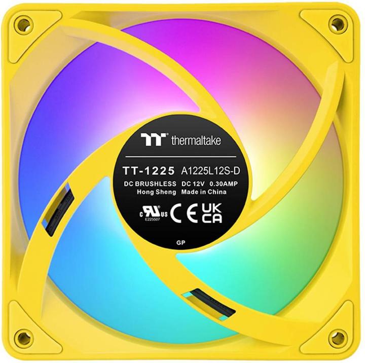 Actual product image Thermaltake TT CT120 EX Reverse ARGB PC Cooling Fan 3 Pack Bumblebee (120 mm, 3x)