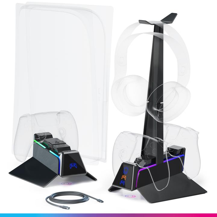 Produktbild Oniverse Ps5 Fast Charging Station - Black (PS5)