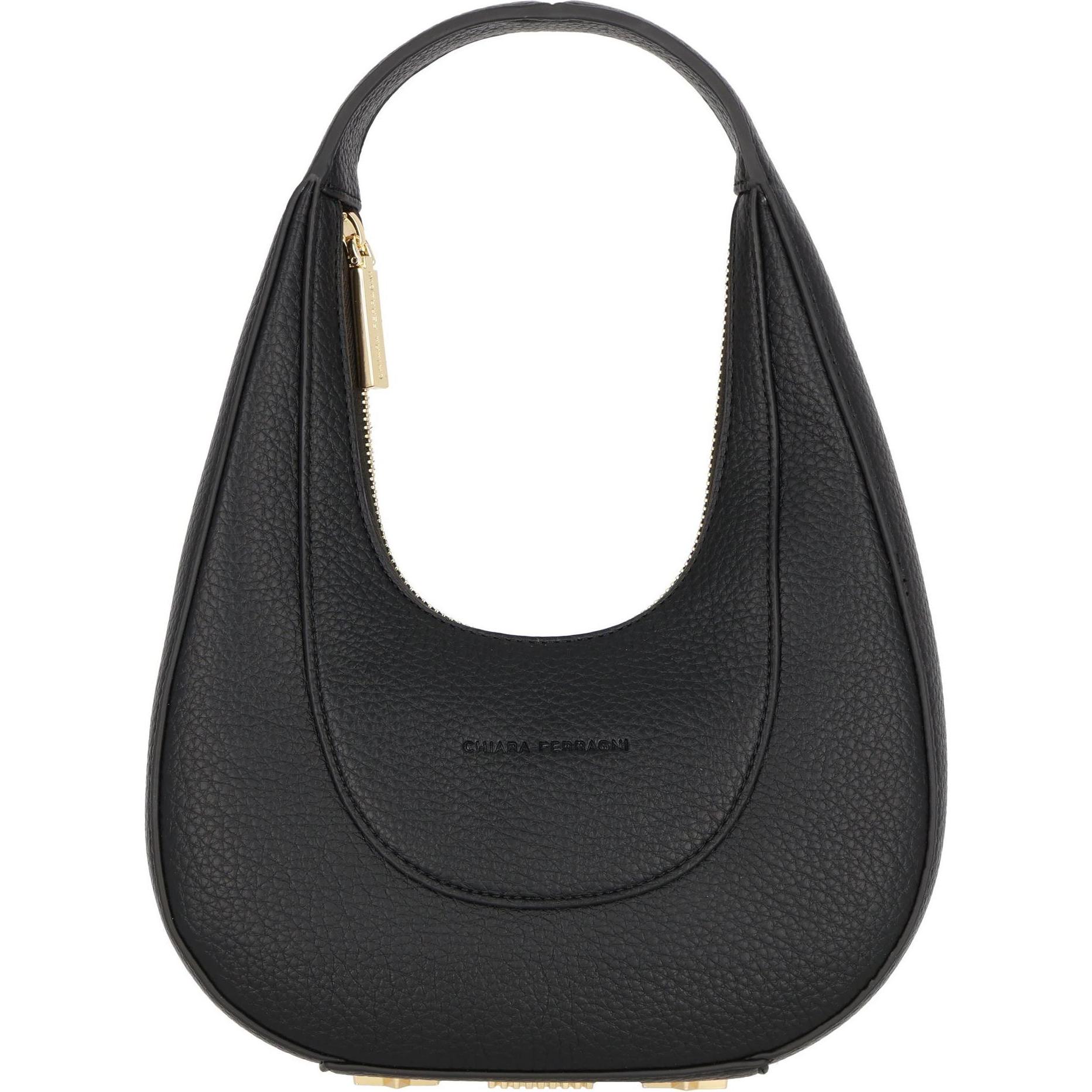Chiara Ferragni, Handtasche, Golden Eye Star Schultertasche 22.5 cm, Schwarz