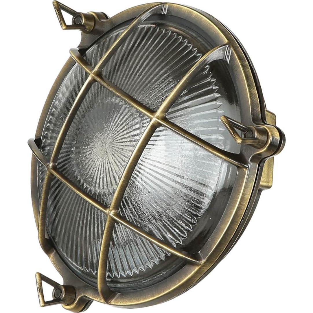 Thumbnail - Licht-Erlebnisse, Gartenbeleuchtung, Wandlampe Serifos Messing (E27, IP64)