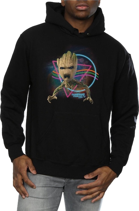 Image du produit - Sweat à capuche GUARDIANS OF THE GALAXY NEON GROOT - Homme (S)
